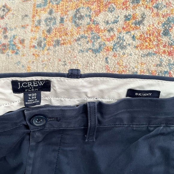 Jcrew navy blue flex khaki/chino pants - Picture 2 of 3